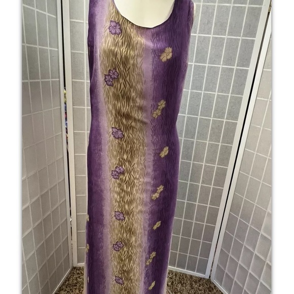 Esmeralda,dress,set,parties/cocktail,long, purple/gold,dress/light coat,size3X.: - Picture 5 of 12